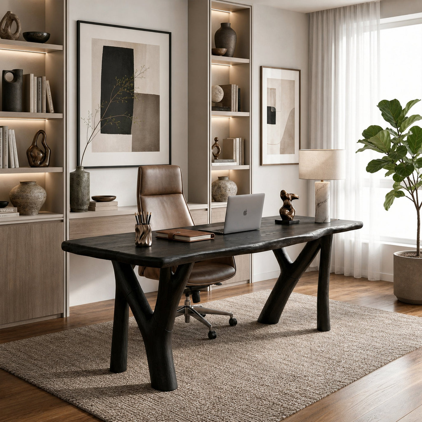Organic Modern Writing Desk For Study Room - product view 7