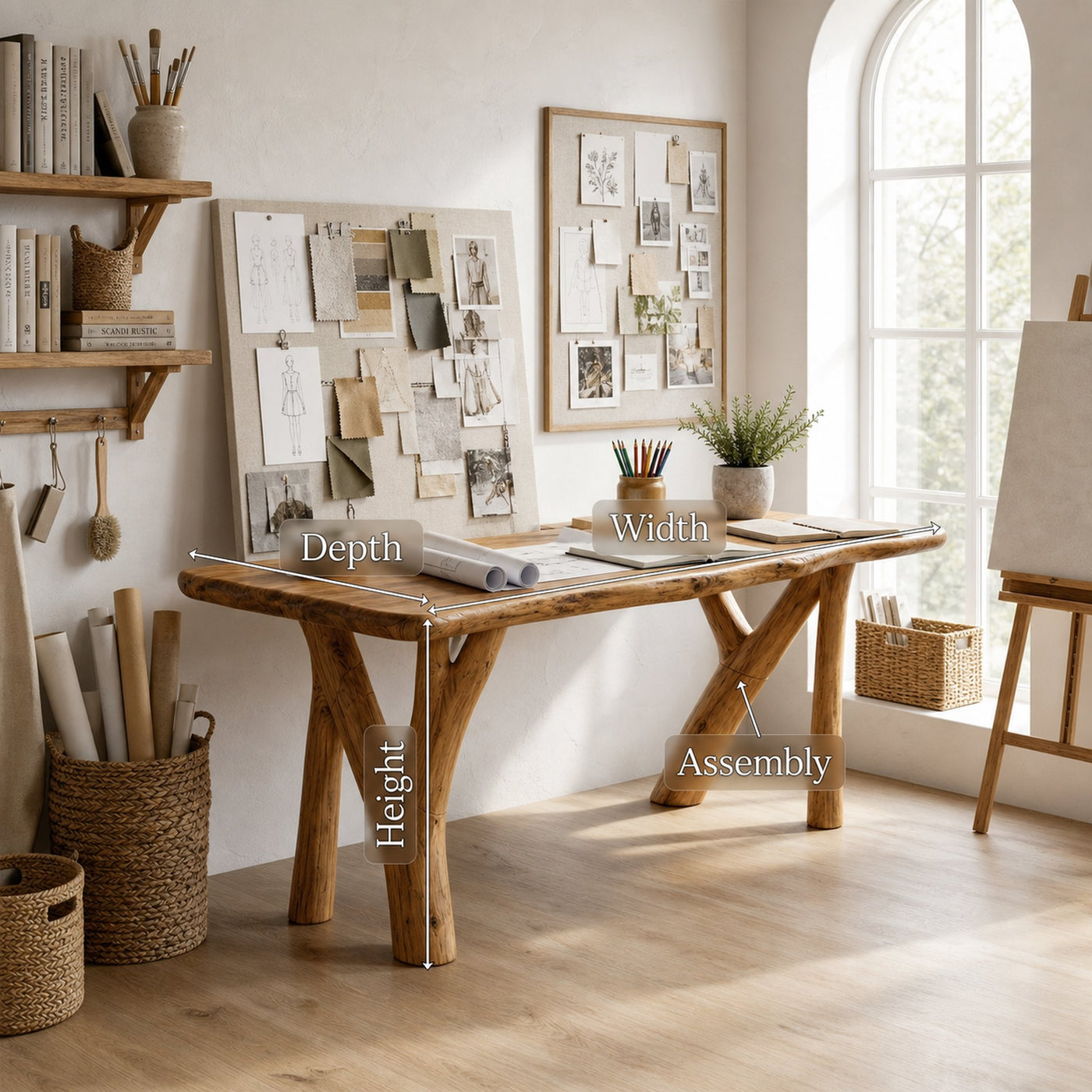 Organic Modern Writing Desk For Study Room - product view 8