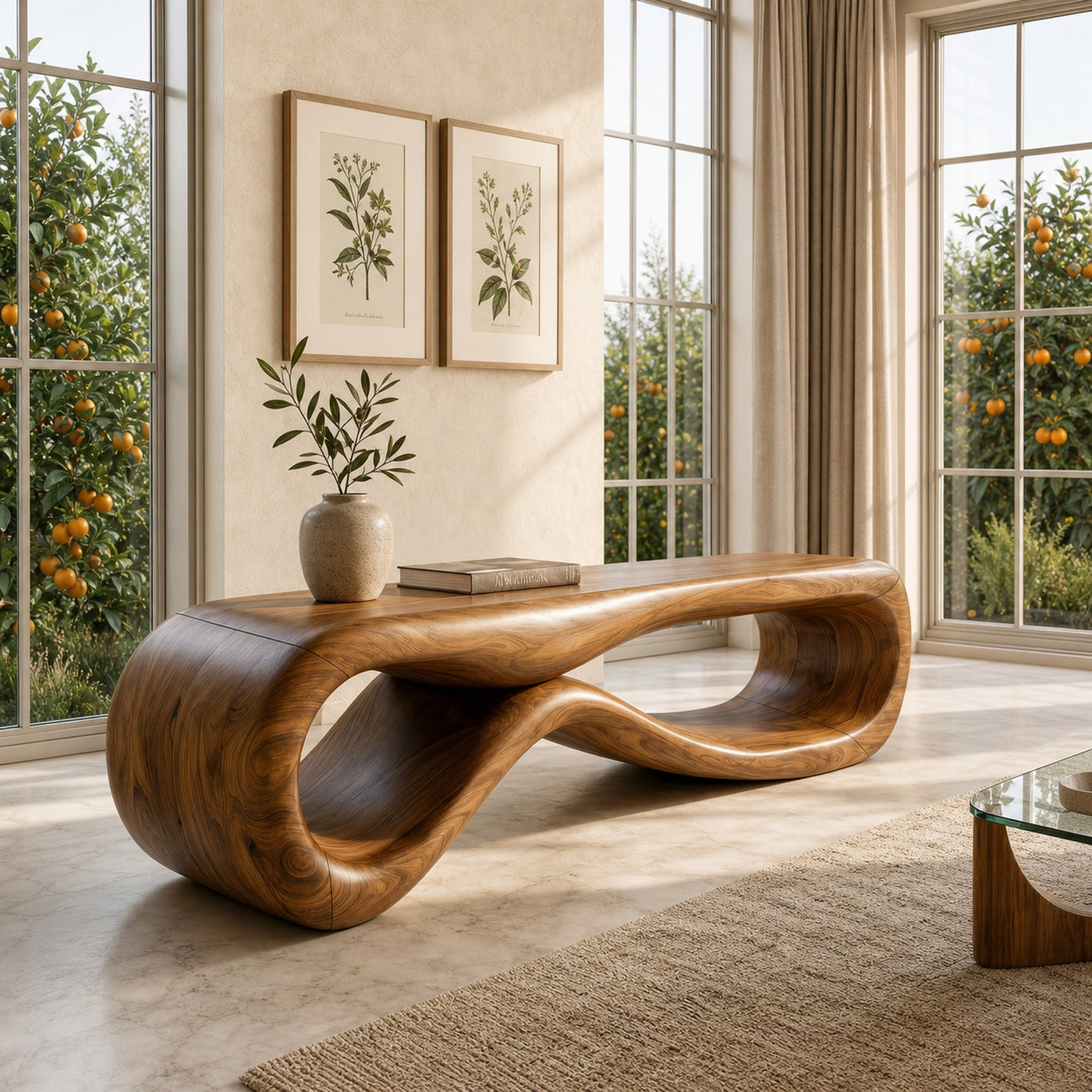 Organic Sculptural Bench Coastal Residence - product view 6