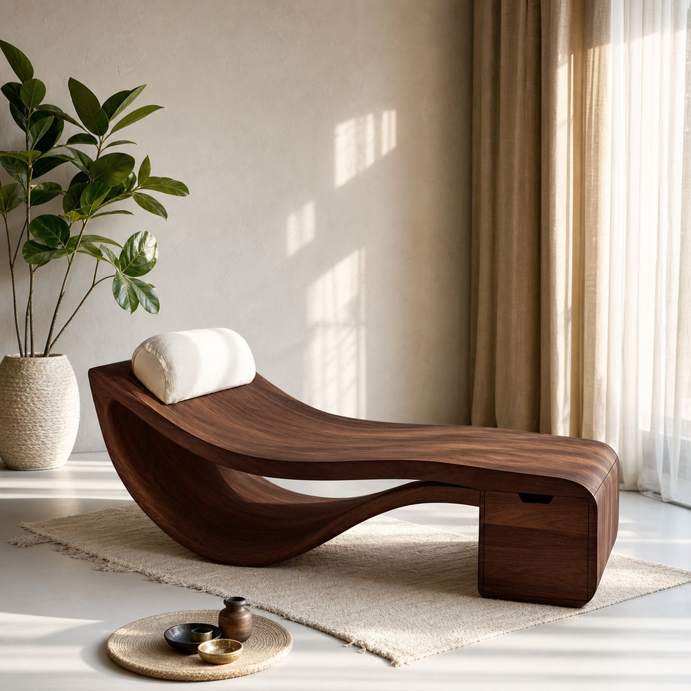 Organic Sculptural Chaise Lounge Chair For Living Room - product view 7