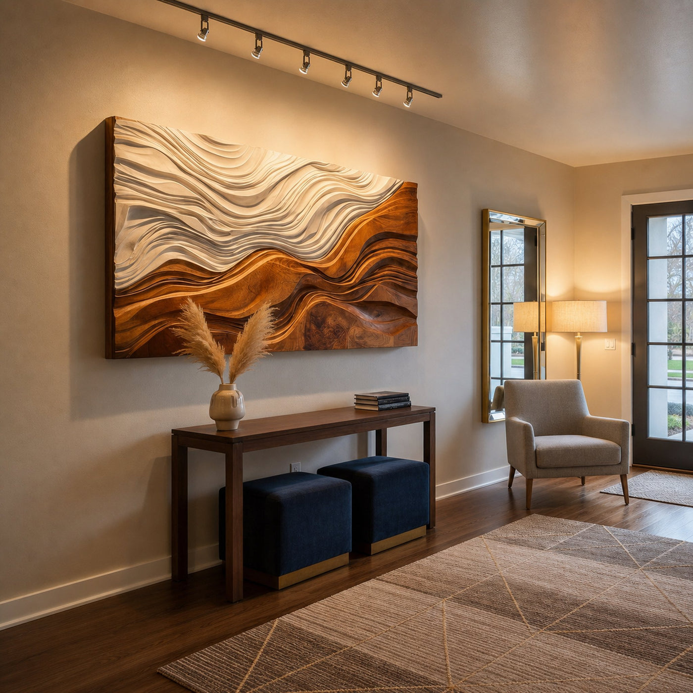 Organic Sculptural Natural Wood Wall Art For Home Decor - product view 2