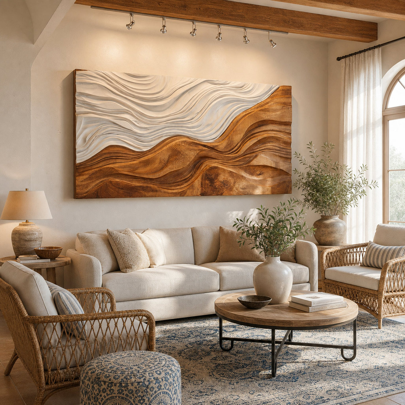 Organic Sculptural Natural Wood Wall Art For Home Decor - product view 4