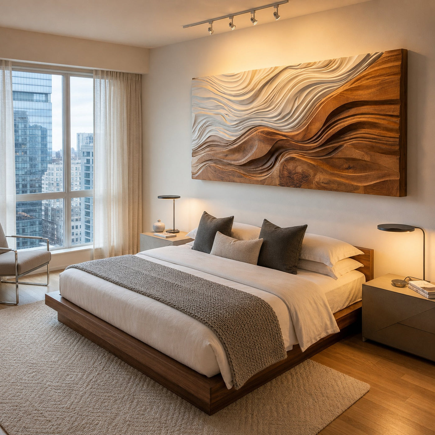 Organic Sculptural Natural Wood Wall Art For Home Decor - product view 5