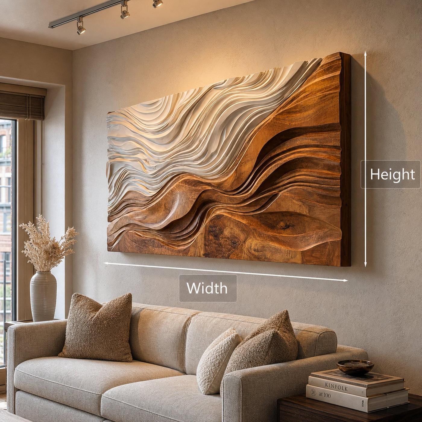 Organic Sculptural Natural Wood Wall Art For Home Decor - product view 7