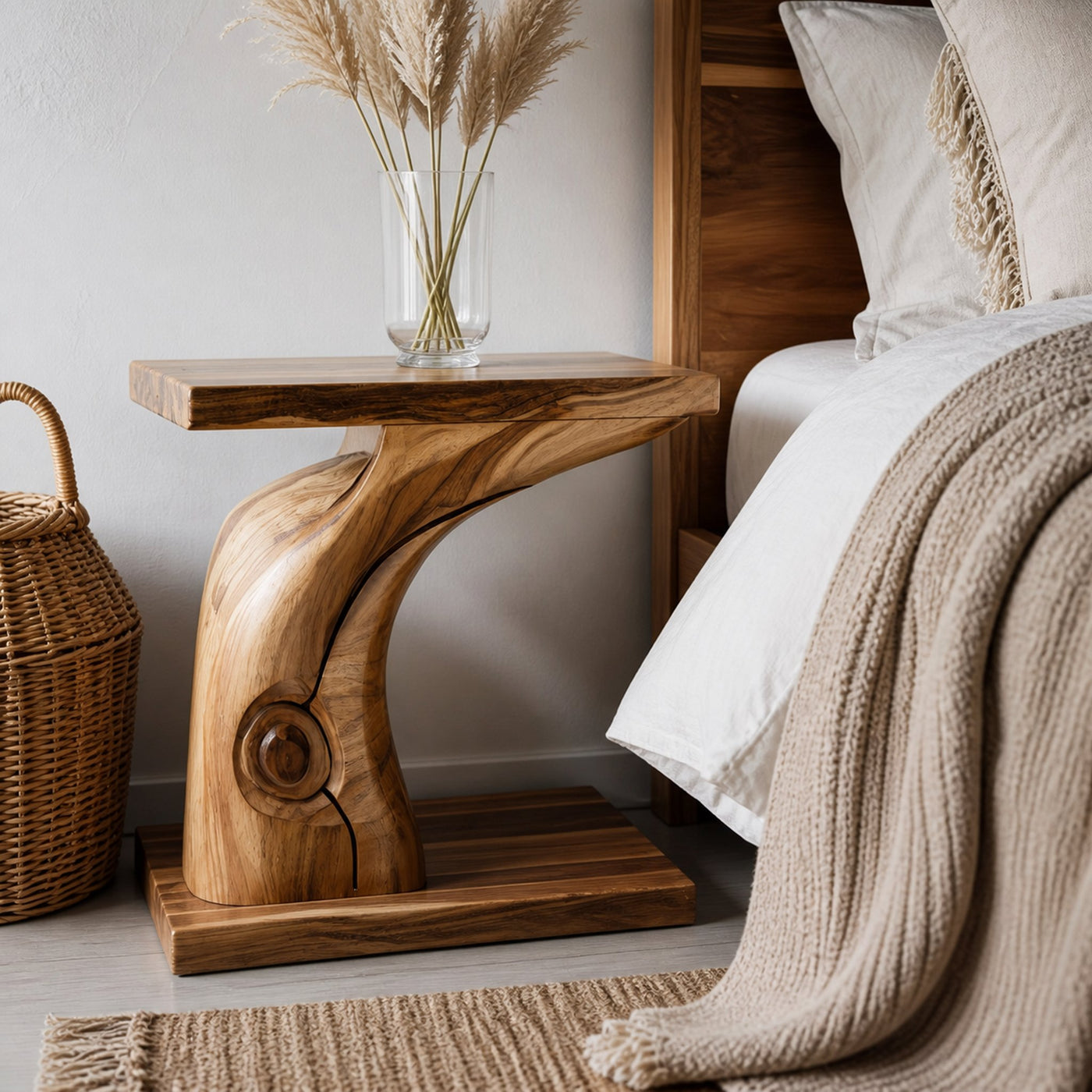 Organic Sculptural Nightstand For Bedroom Or Home Interior - product view 6