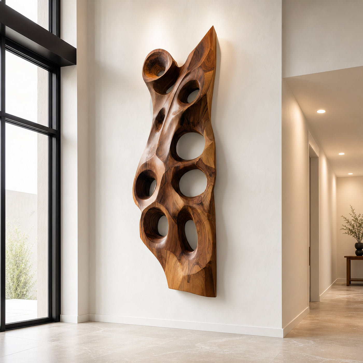 Organic Sculptural Wall Art For Entryway