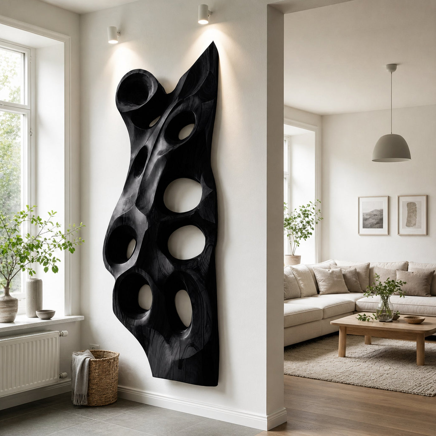 Organic Sculptural Wall Art For Entryway - product view 7