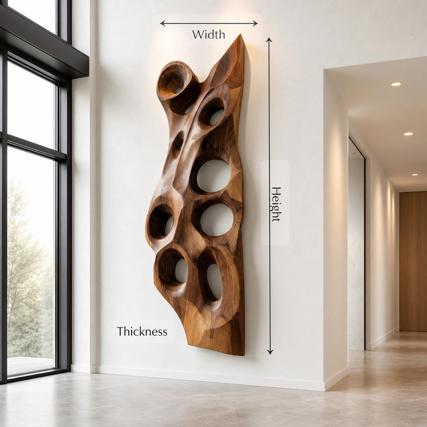 Organic Sculptural Wall Art For Entryway - product view 8