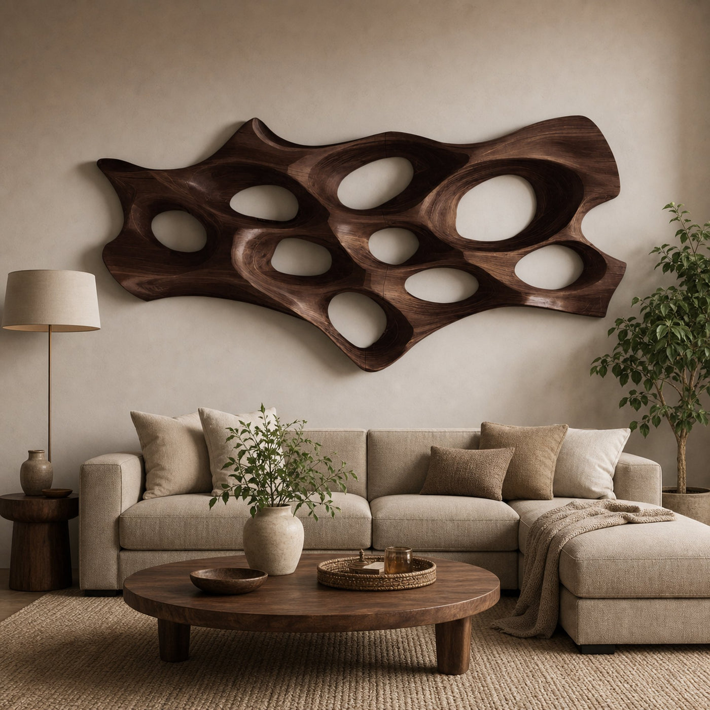 Organic Sculptural Wall Art For Living Room Decor - product view 6