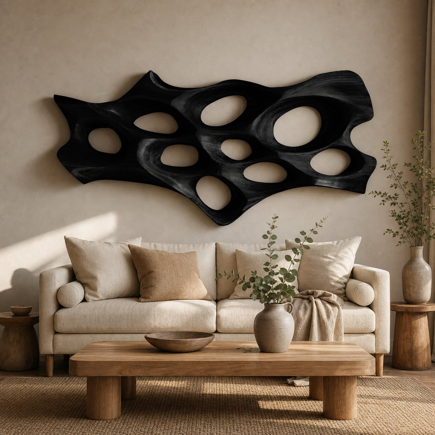 Organic Sculptural Wall Art For Living Room Decor - product view 7