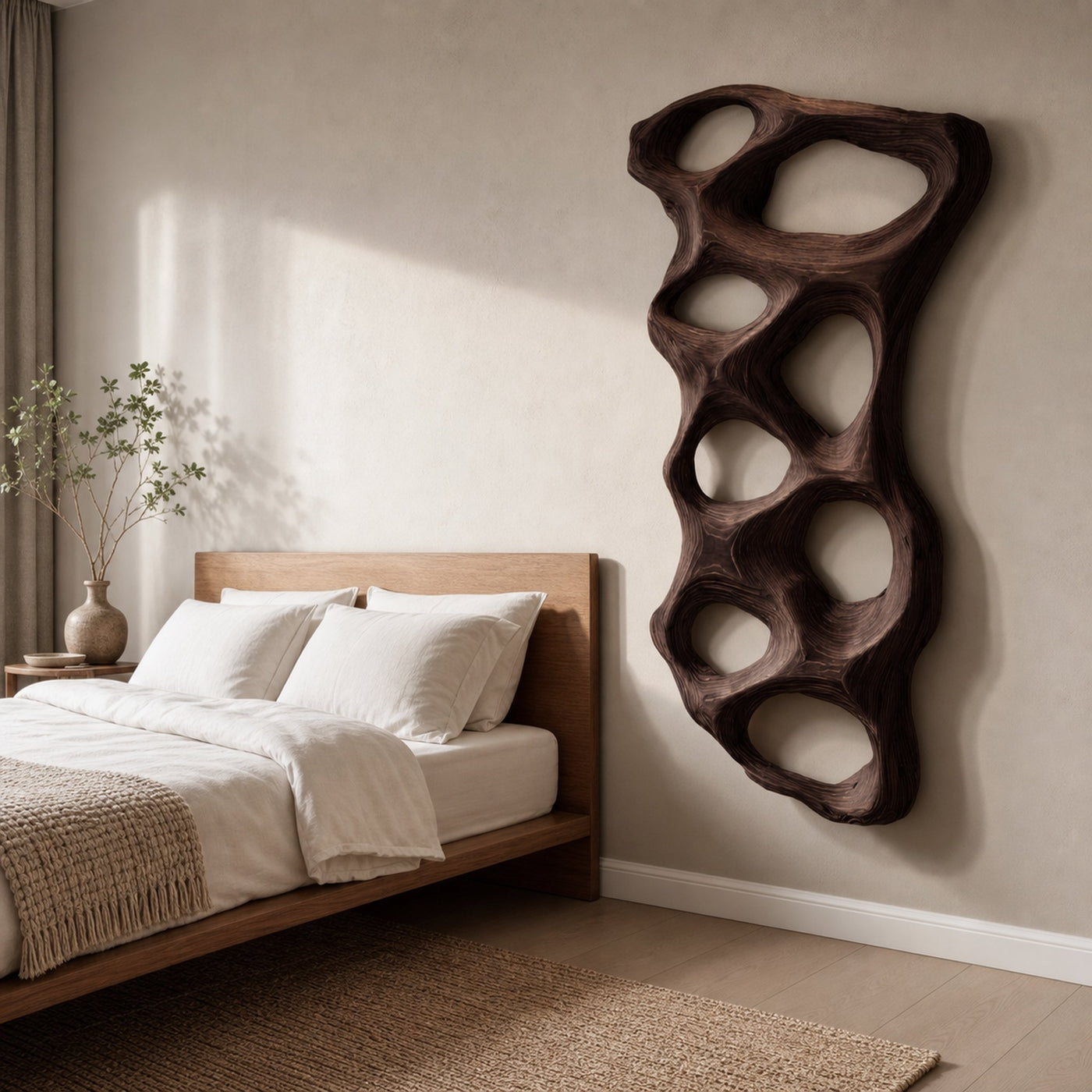 Organic Sculptural Wall Art Panel For Living Room Decor - product view 6
