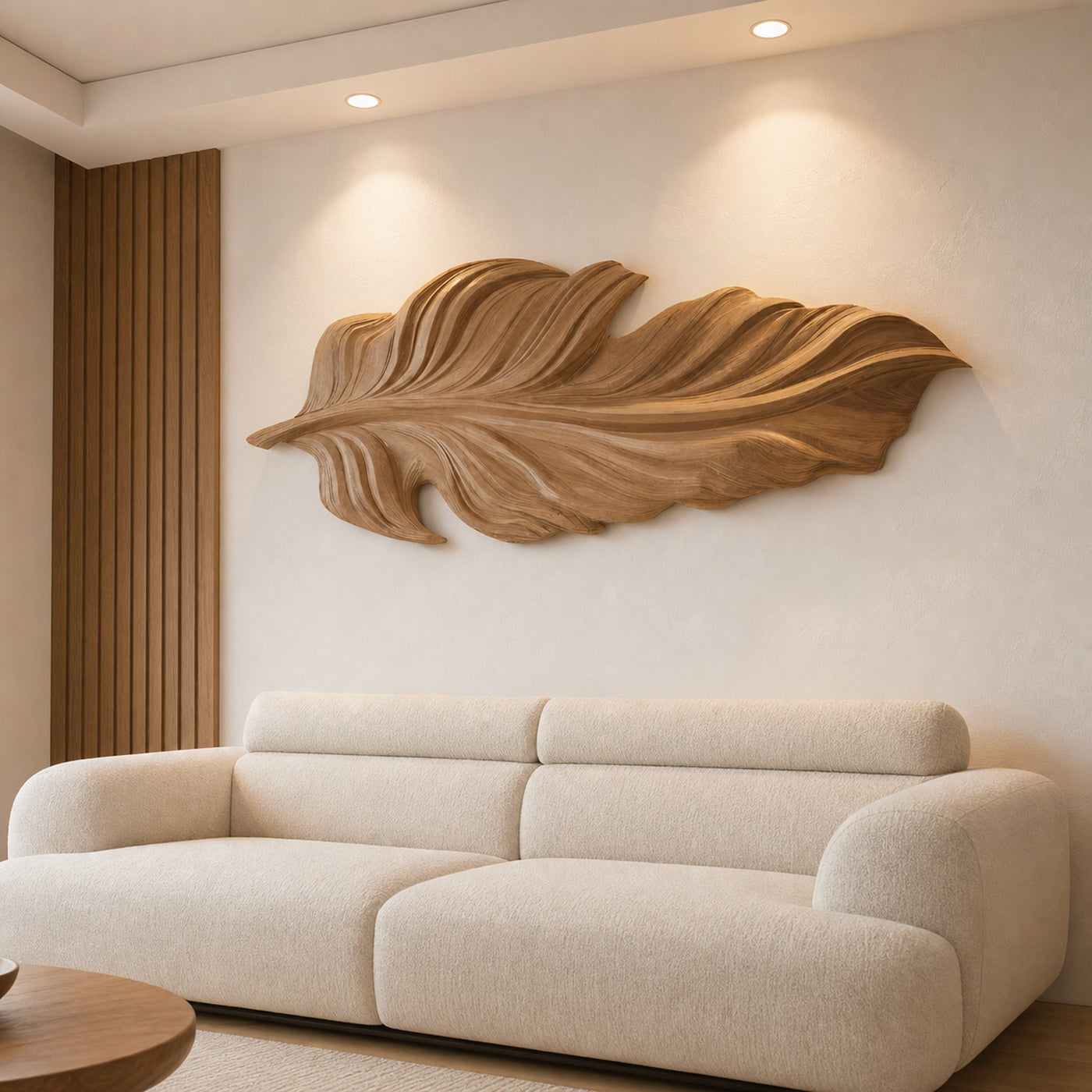 Organic Sculpture Leaf Wall Art For Living Room Or Bedroom