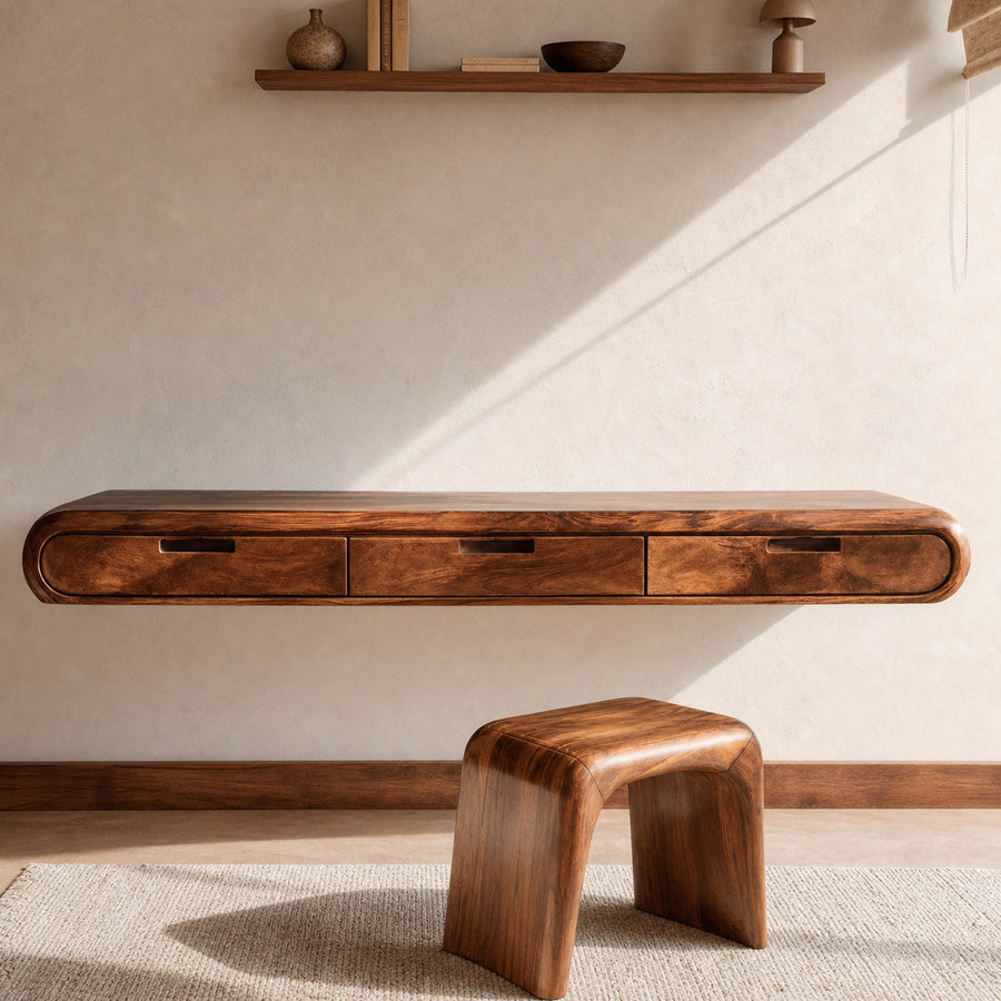 Organic Wall Mounted Desk For Workspace
