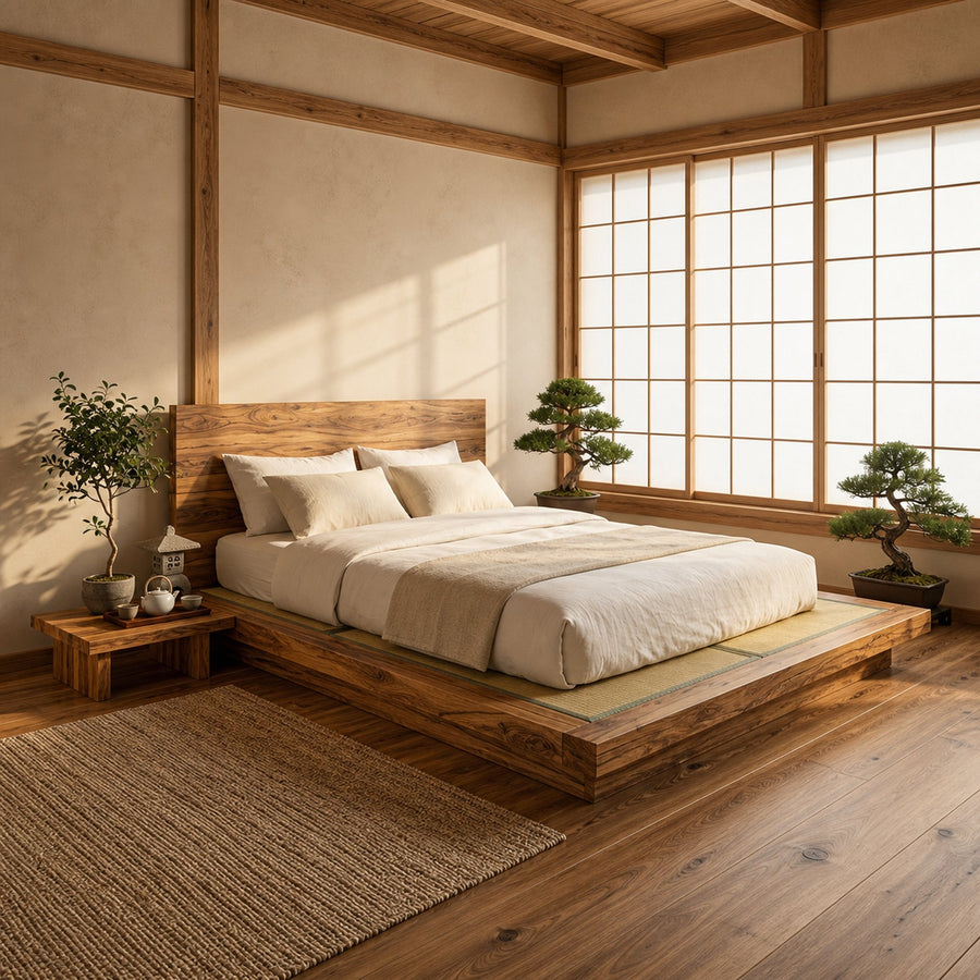 Rustic Artistic Bed Design For Bedroom And Guest Room