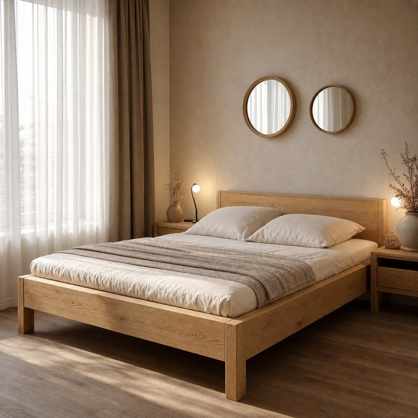 Rustic Bed Frame Wooden Custom Home Decor Home Gifts