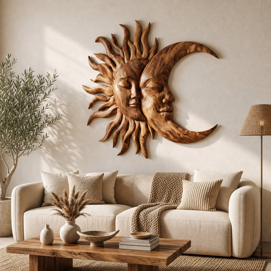 Rustic Celestial Wall Art For Bedroom
