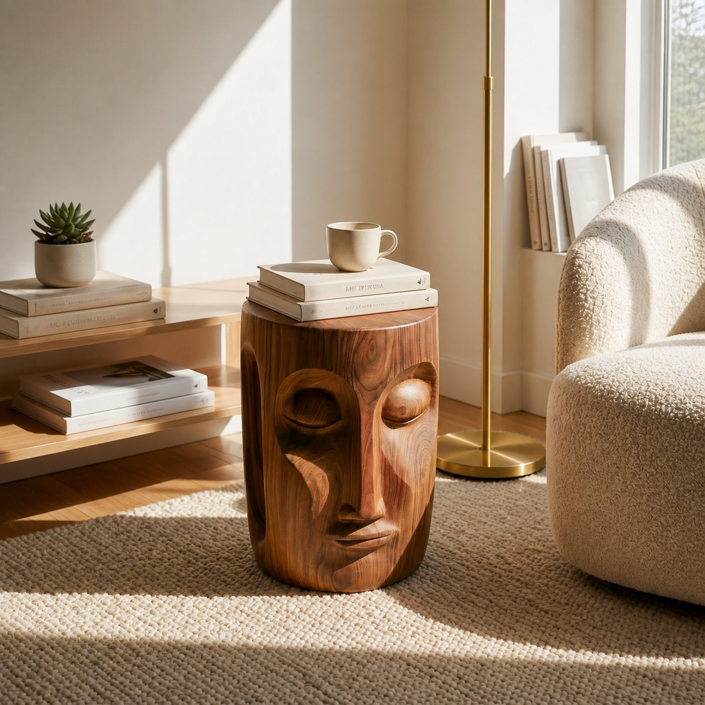 Rustic End Table For Lounge Living Room