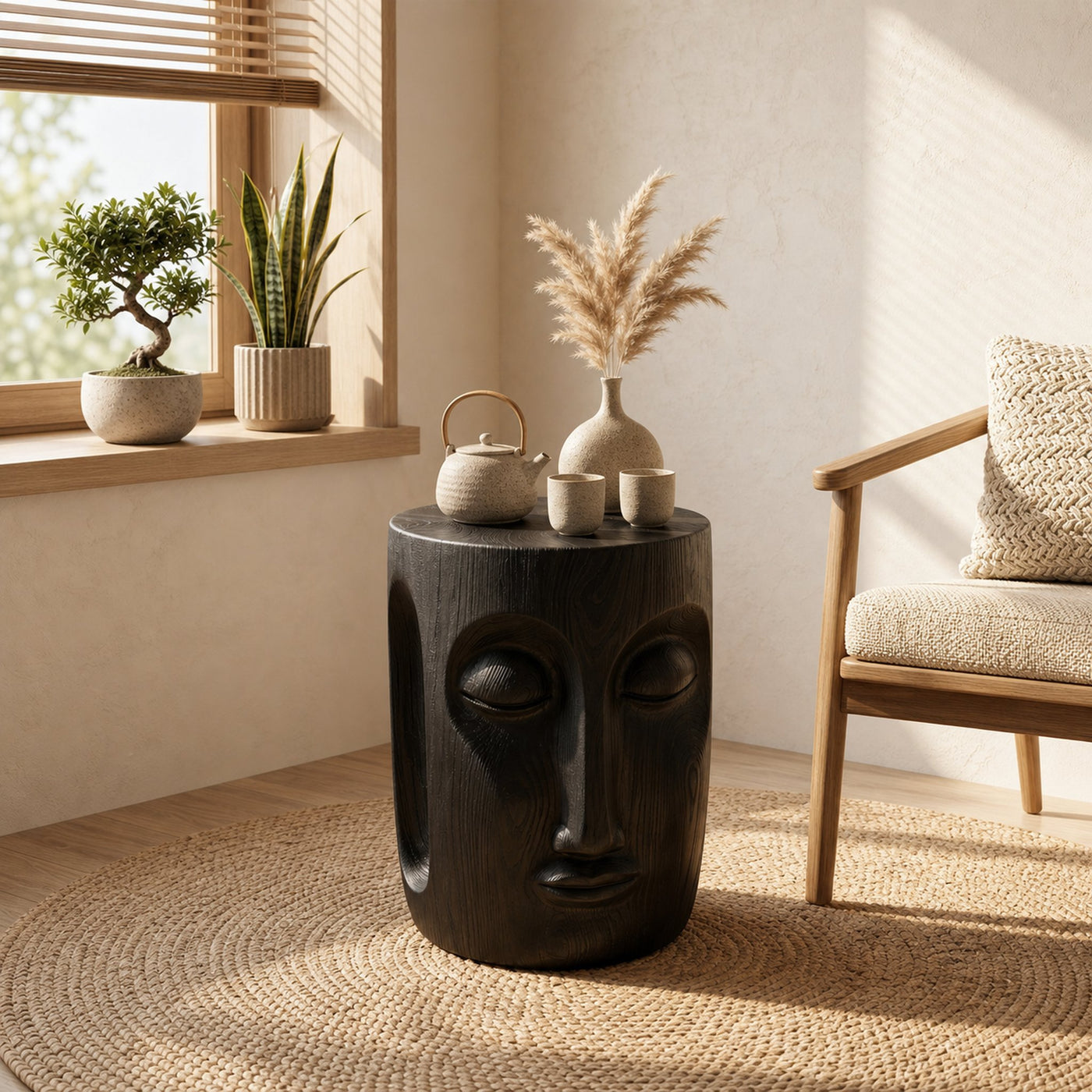Rustic End Table For Lounge Living Room - product view 7