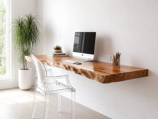 Rustic Floating Desk Home Office