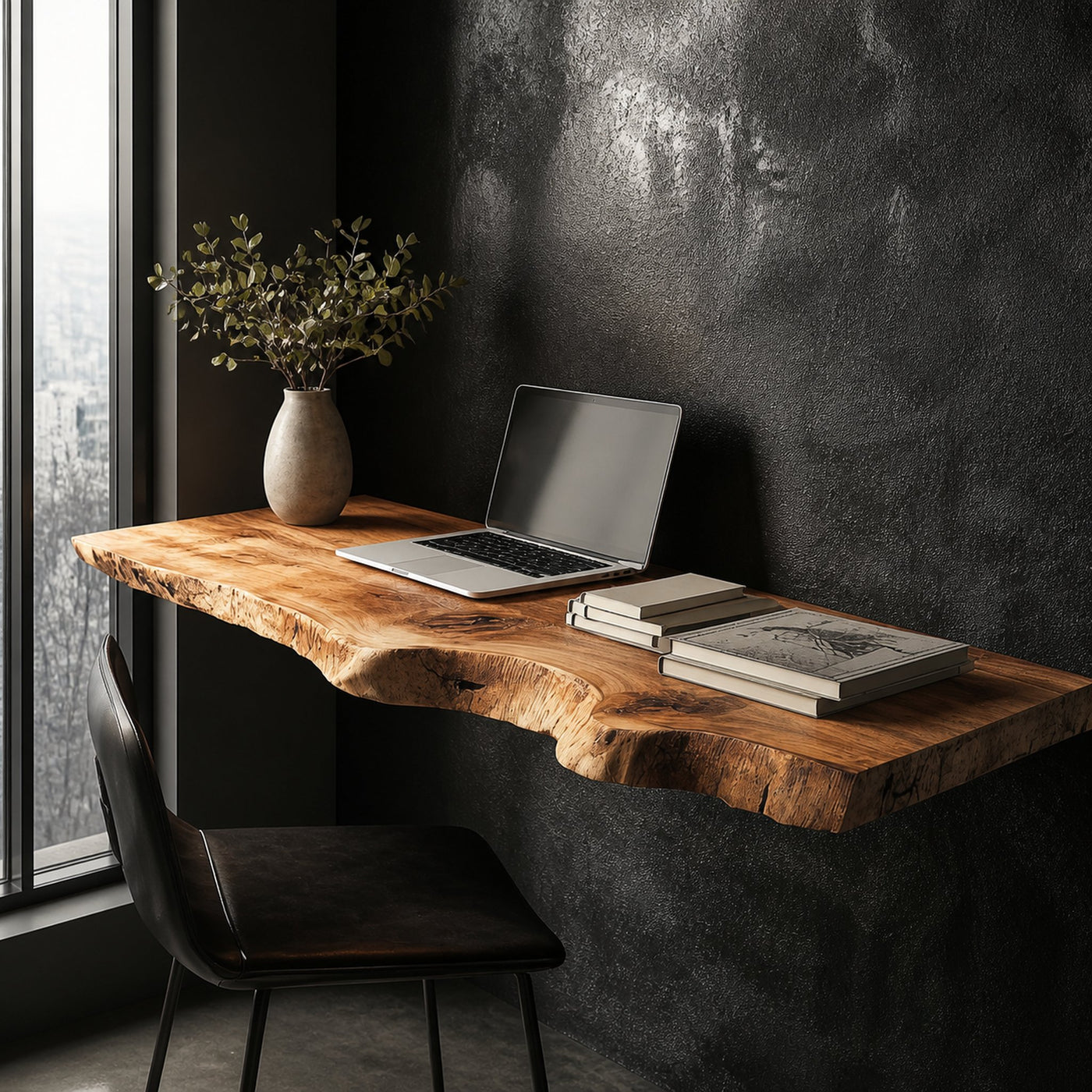 Rustic Floating Desk Study Room Or Office