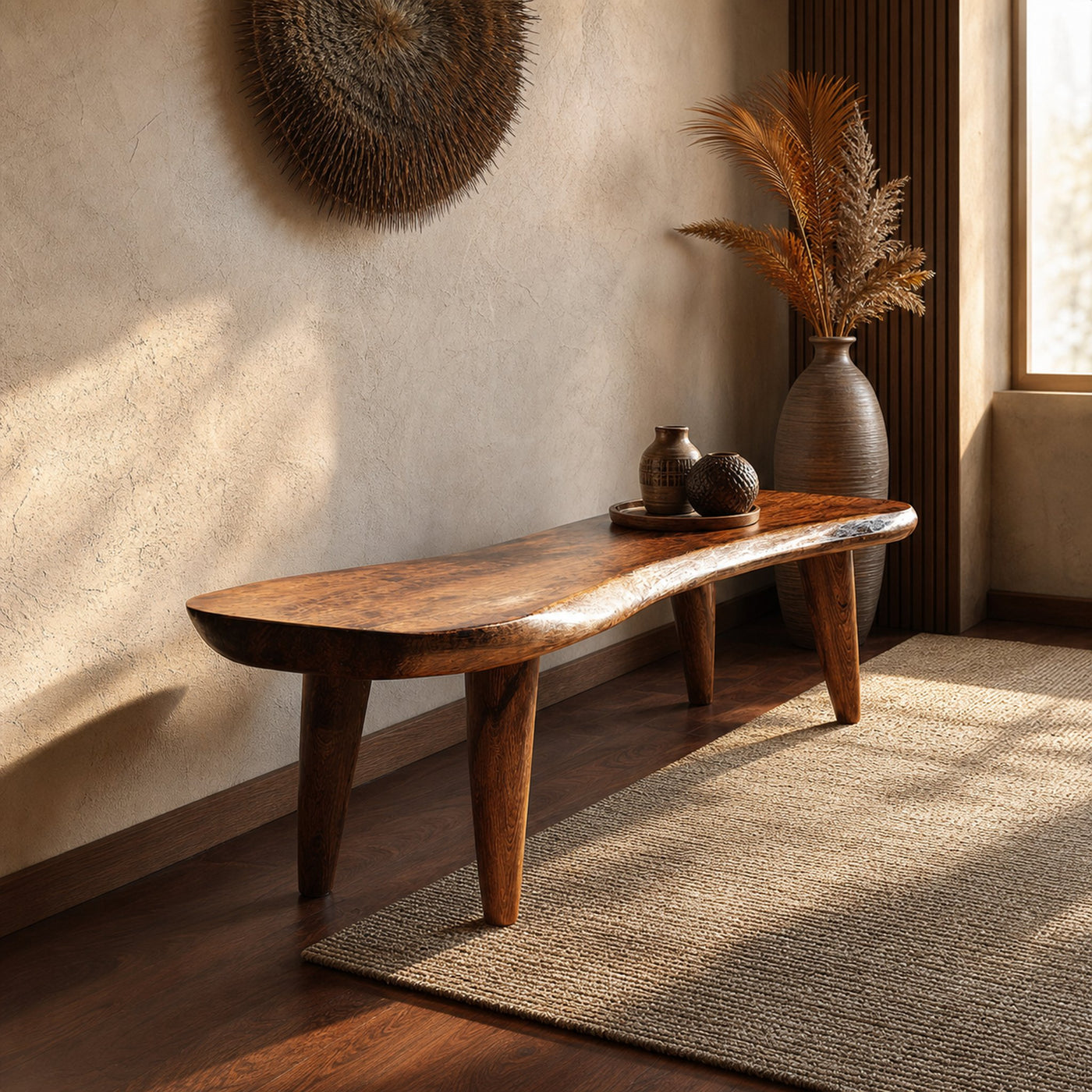 Rustic Handmade Bench Entryway Living Room Furniture