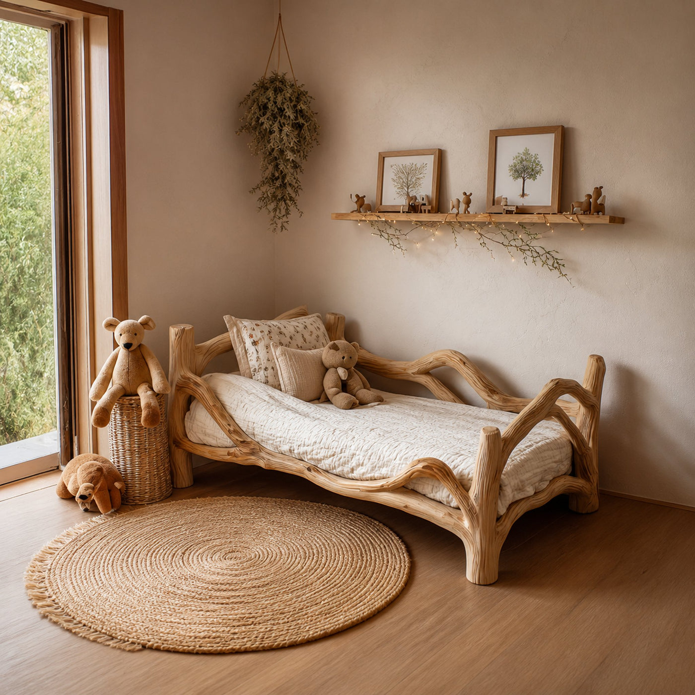 Rustic Kids Bed Nursery Space