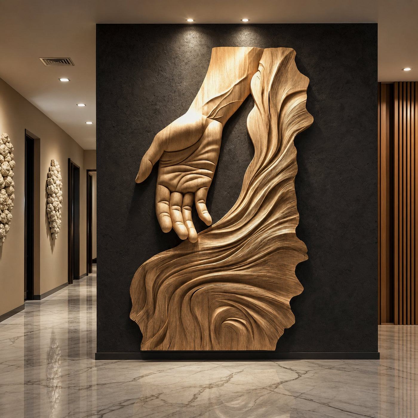 Rustic Large Sculpture Wall For Bedroom Artistic Display