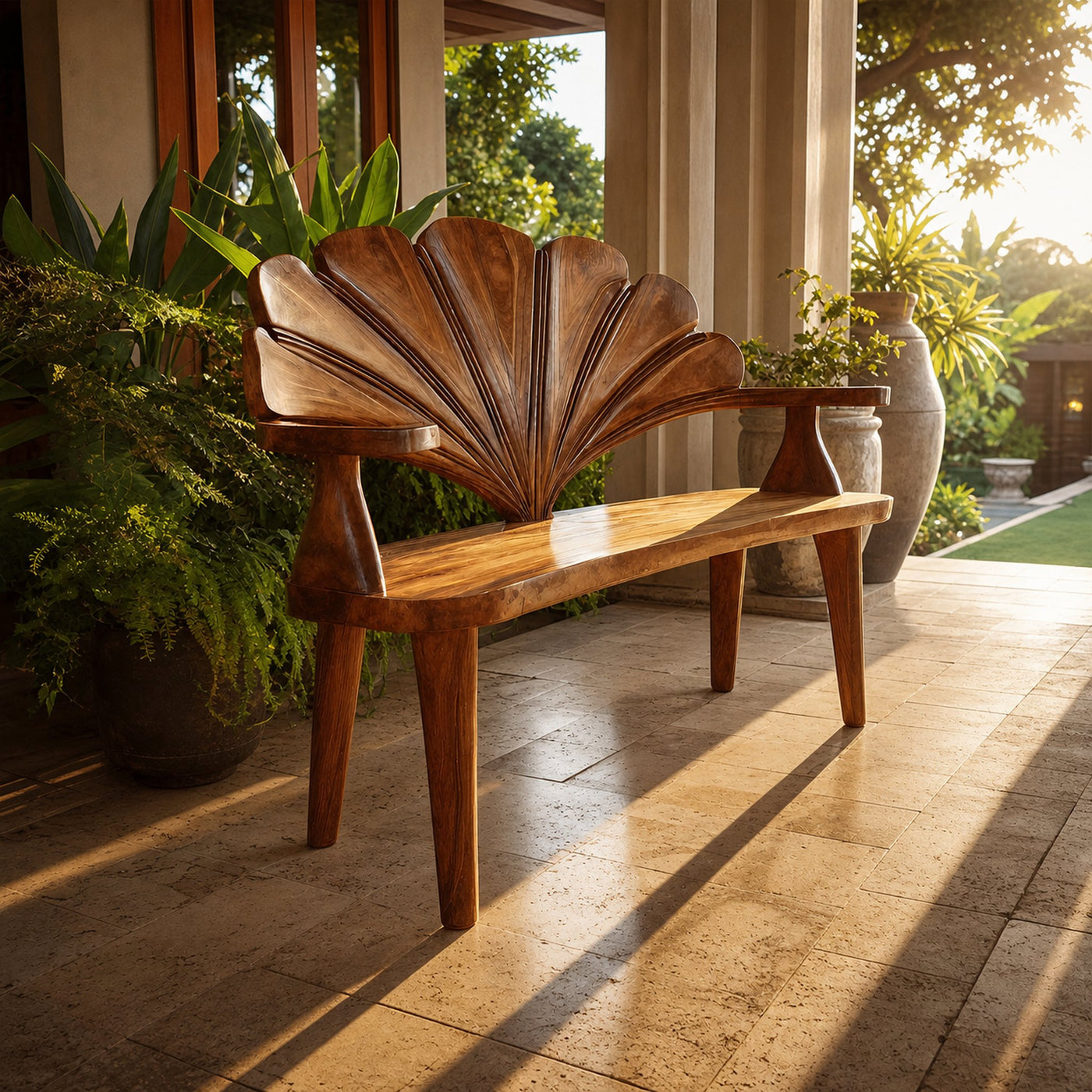 Rustic Live Edge Entryway Bench For Home Seating Area