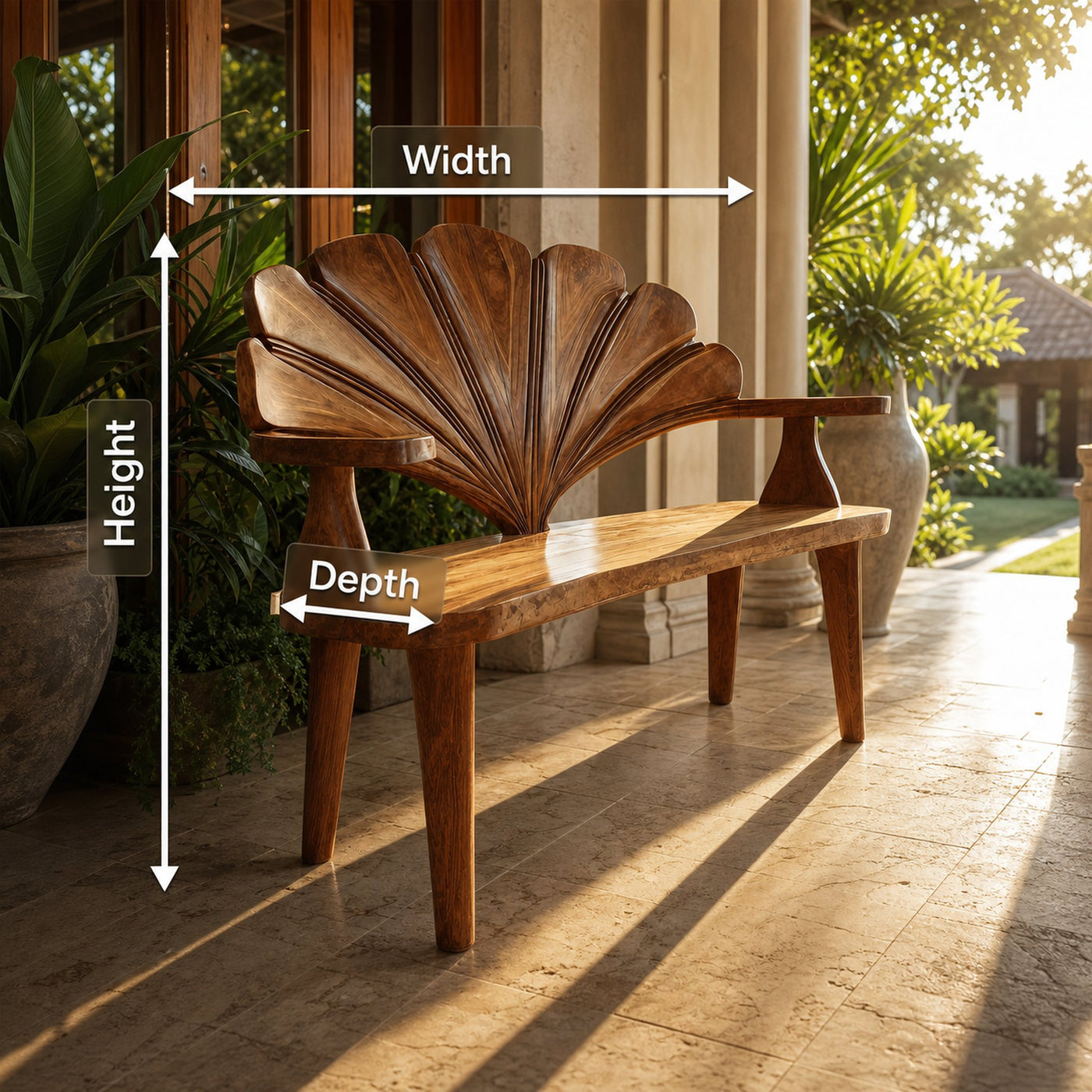 Rustic Live Edge Entryway Bench For Home Seating Area - product view 8