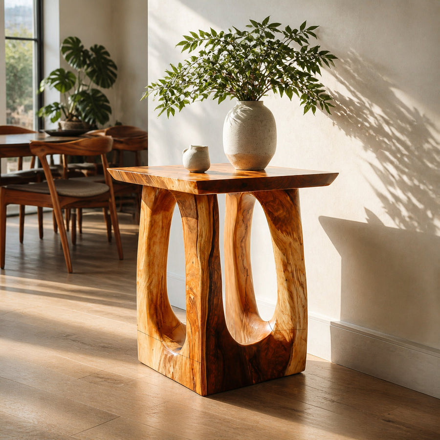 Rustic Minimal Side Table For Bedroom Or Living Room