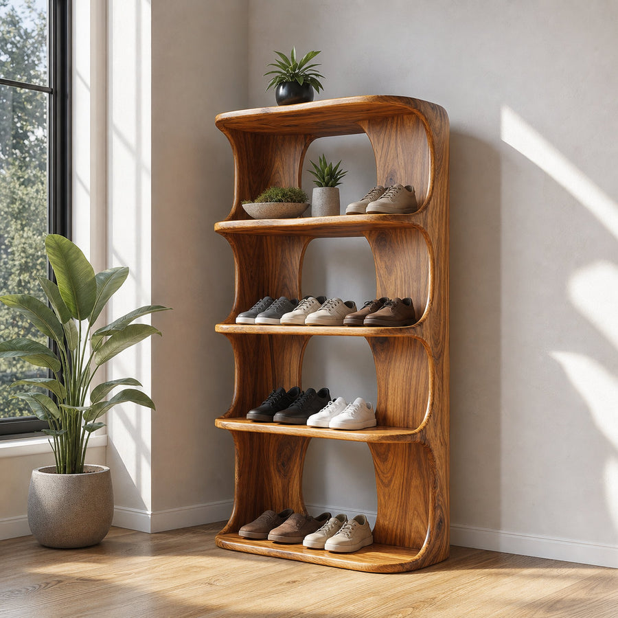 Rustic Modern Shoe Rack Entryway And Bedroom