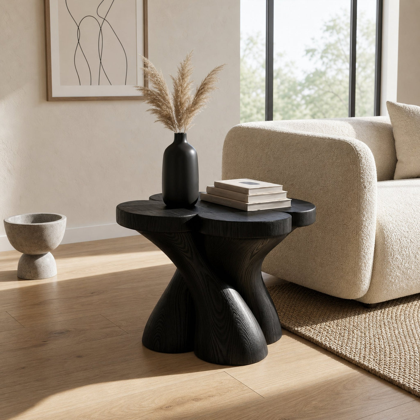 Rustic Modern Side Table For Apartment - product view 7