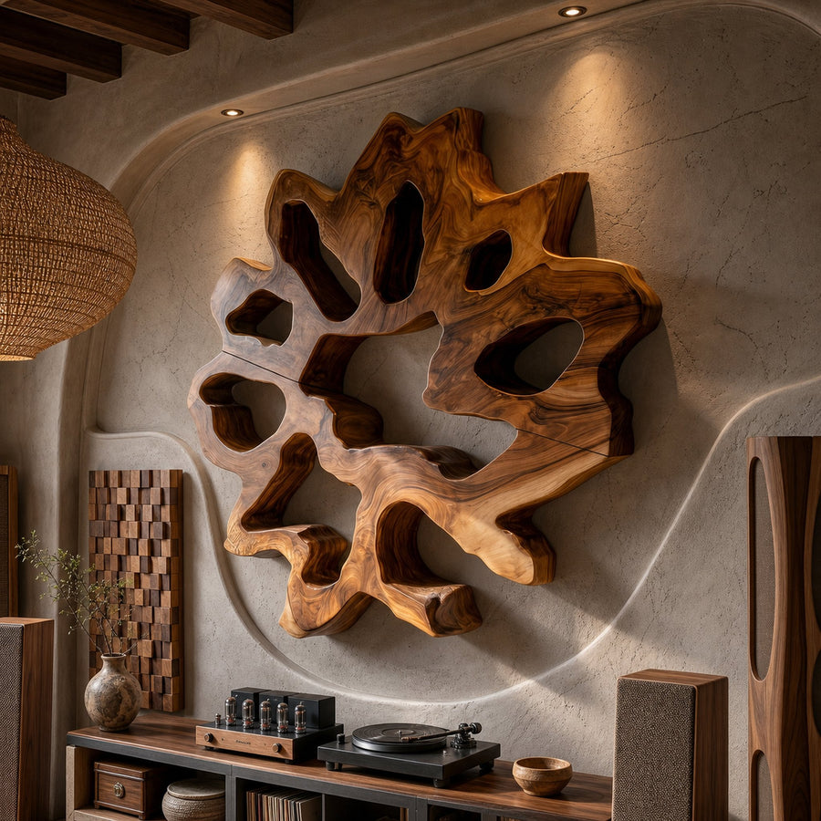 Rustic Organic Ring Wall Art For Dining Room