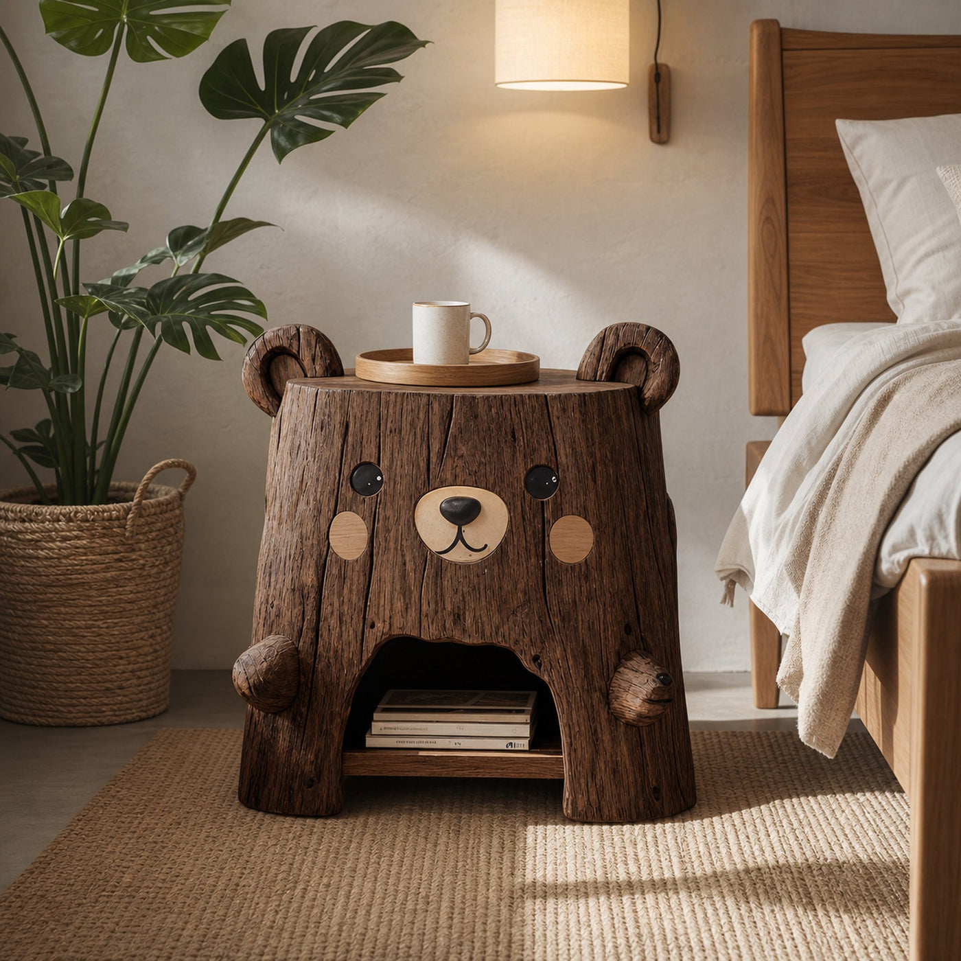 Rustic Record Cabinet With Storage For Bedroom Decor - product view 7