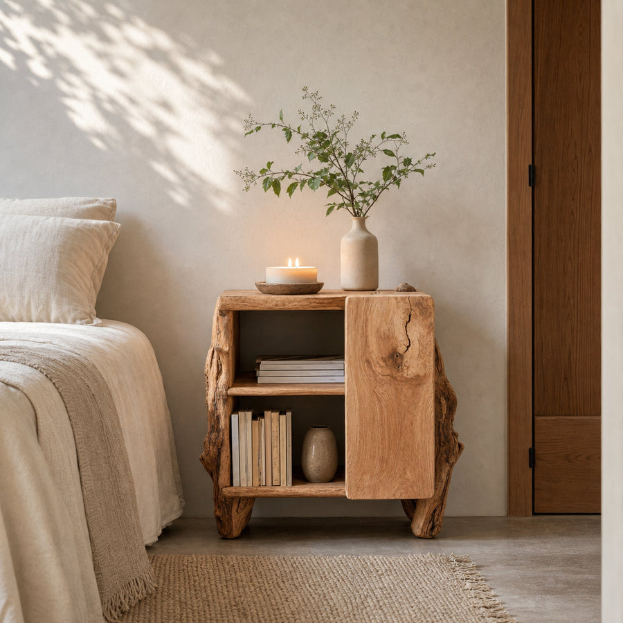 Rustic Side Cabinet For Bedroom Furniture Solutions