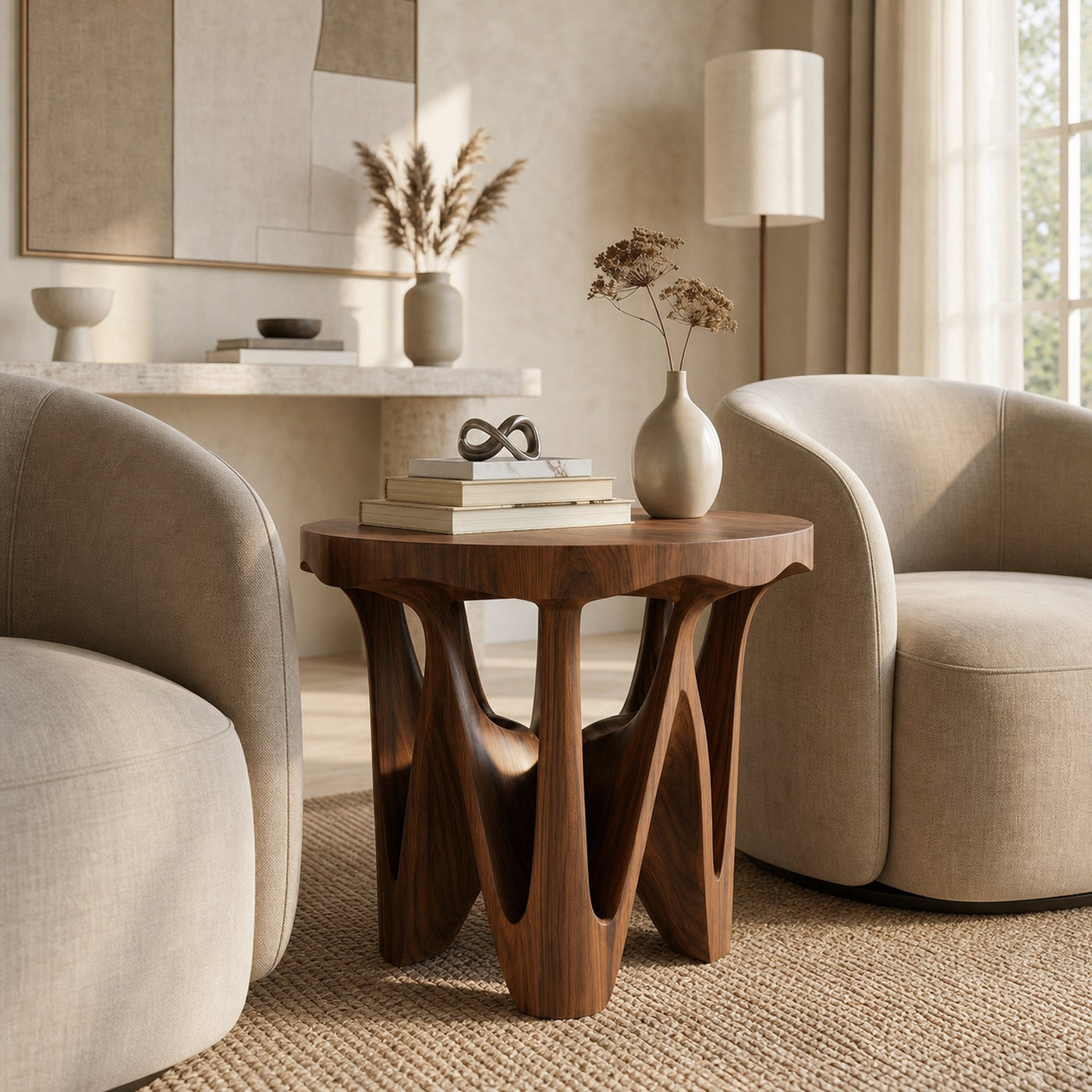 Rustic Side Table For Guest Room Bedroom