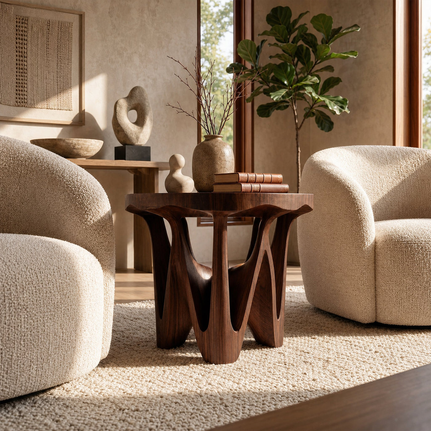 Rustic Side Table For Guest Room Bedroom - product view 6