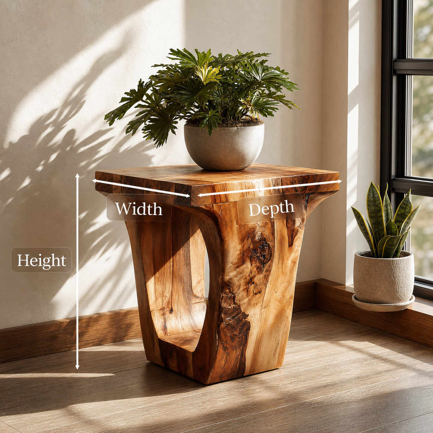 Rustic Side Table Small Shelf Design For Living Room - product view 6