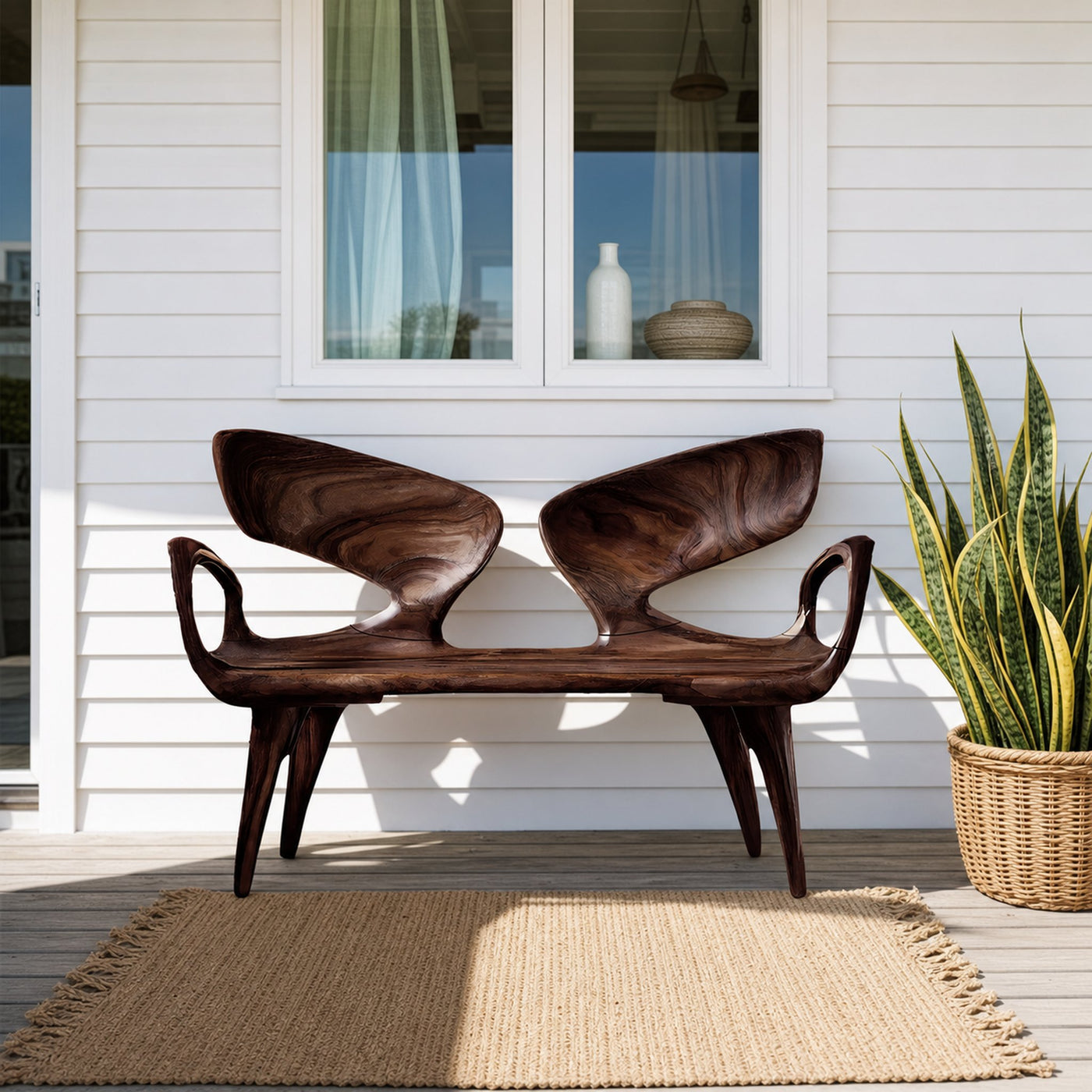 Rustic Solid Wood Entryway Bench For Modern Home Interiors - product view 7