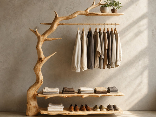 Rustic Standing Coat Rack Wall Clothes Rack Tree Branch Coat Rack