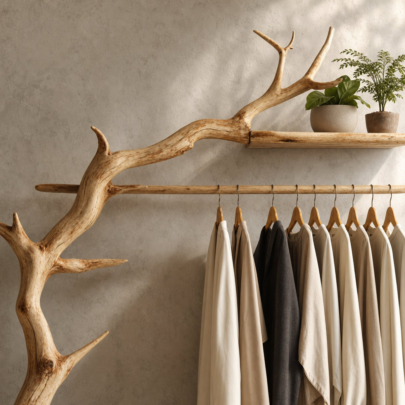 Rustic Standing Coat Rack Wall Clothes Rack Tree Branch Coat Rack - product view 6
