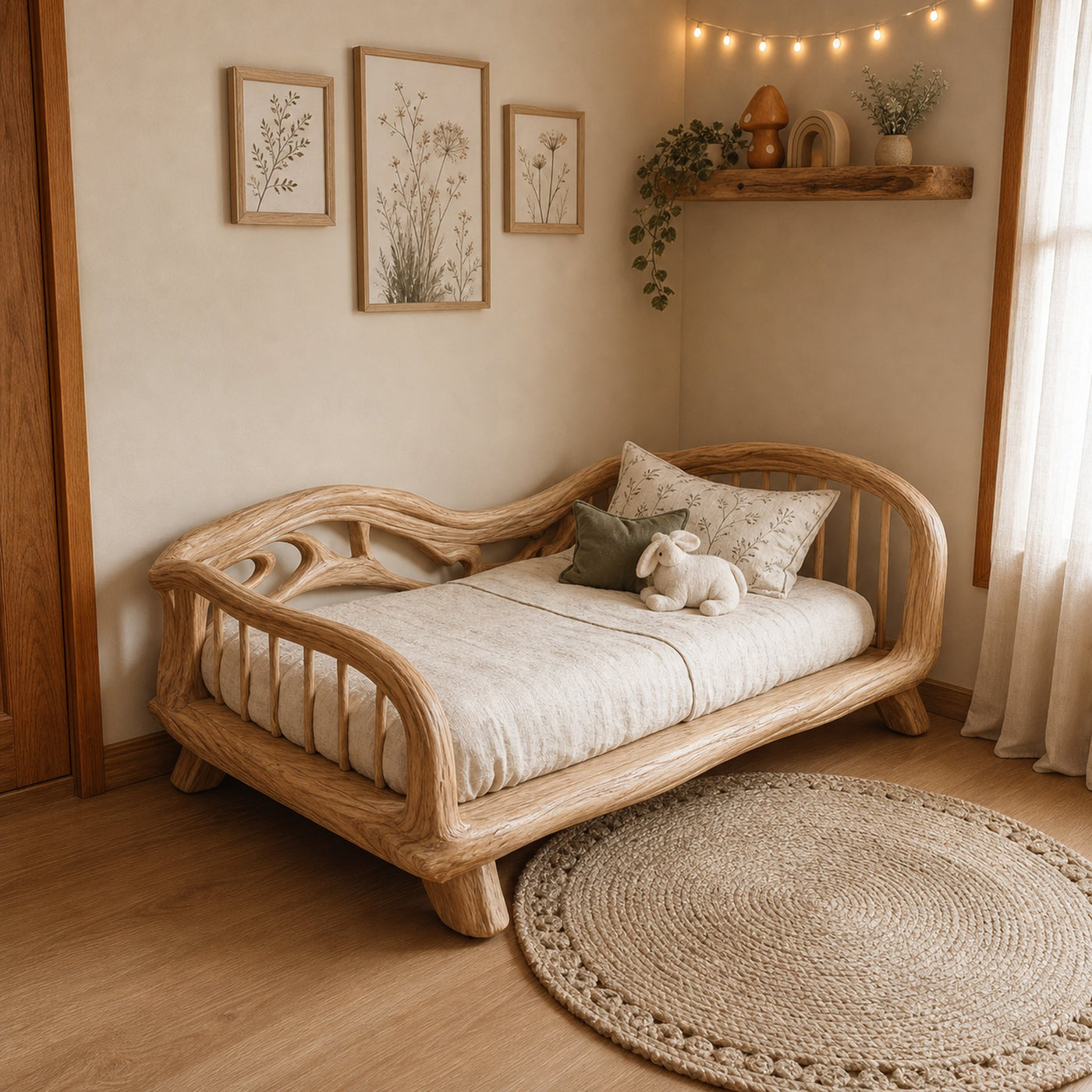 Rustic Toddler Bed Kids Bedroom