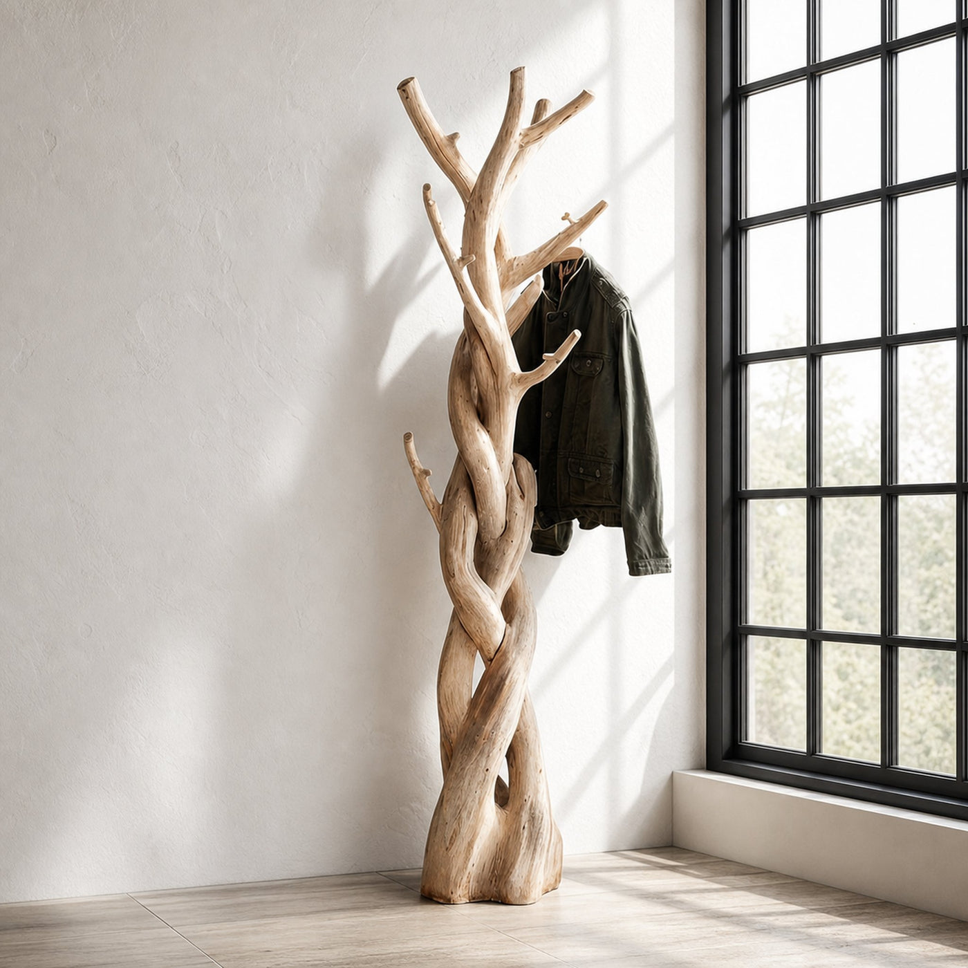 Rustic Tree Coat Rack Bedroom Closet