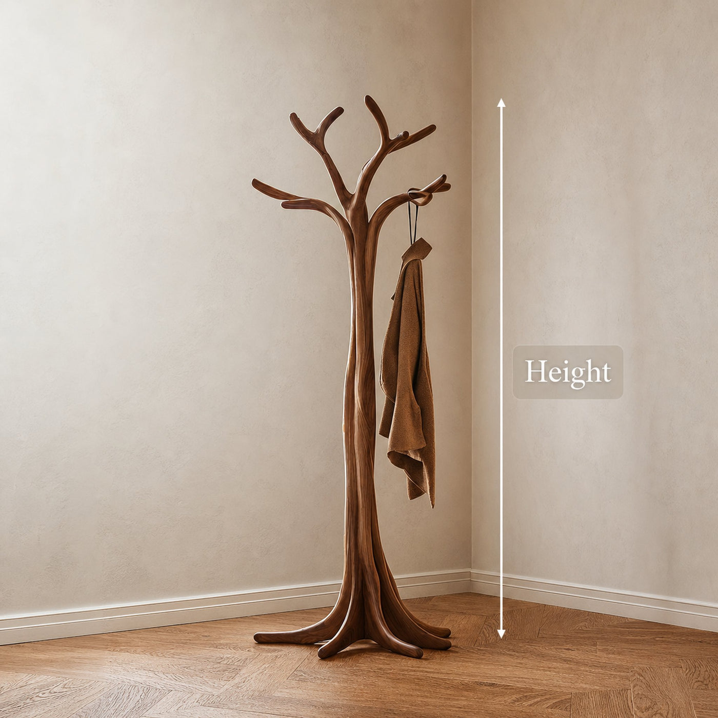 Rustic Tree Coat Rack Christmas Holiday Entryway Decor - product view 7