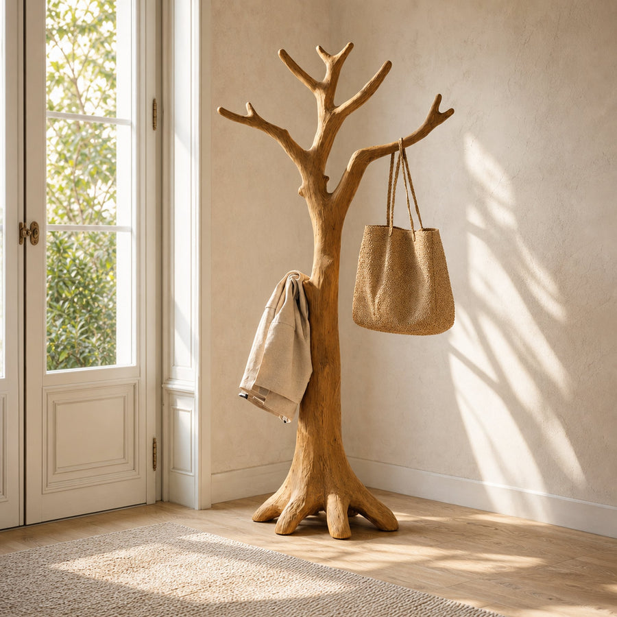 Rustic Tree Coat Rack Entryway Hallway