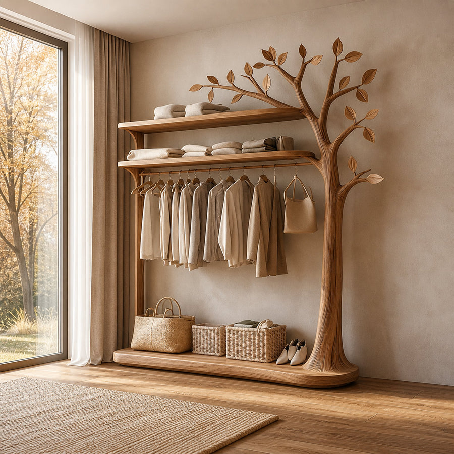 Rustic Wardrobe Organizer Bedroom Entryway Mudroom