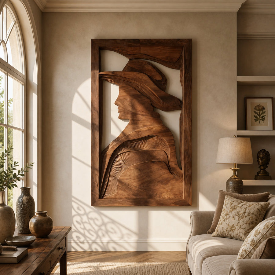 Rustic Western Figure Wall Art For Entryway Decor