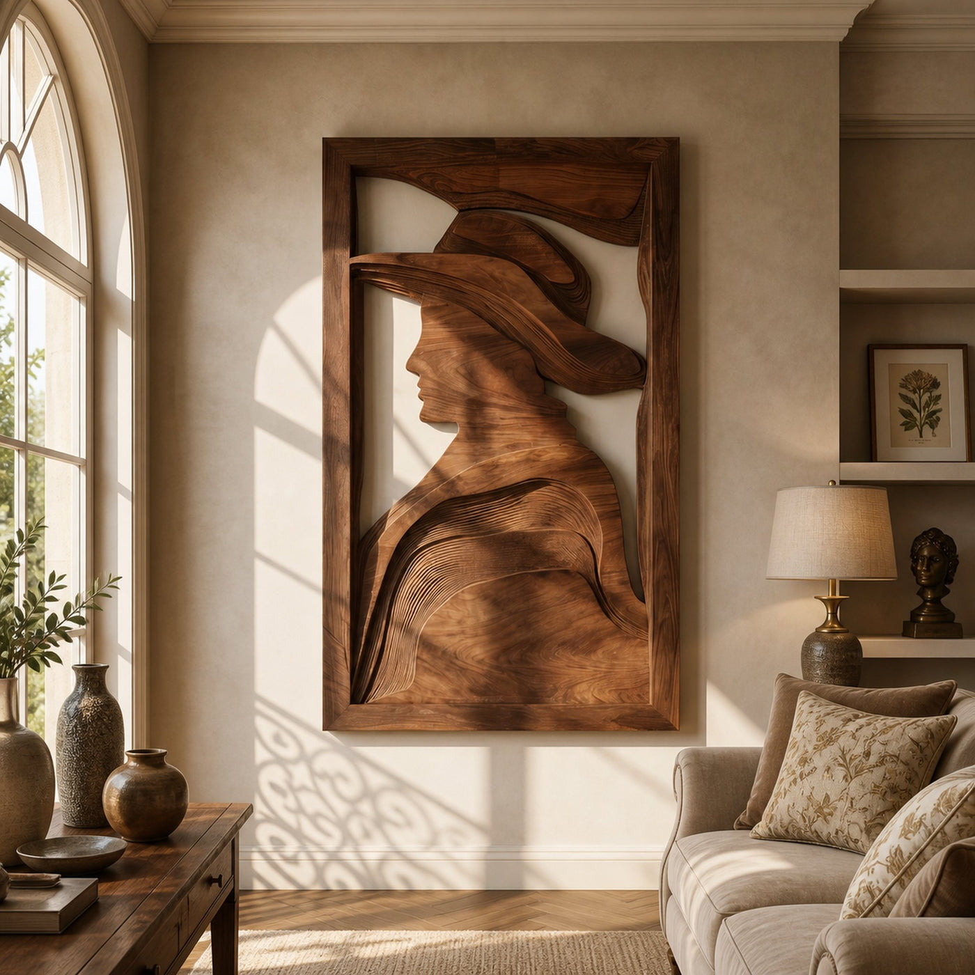 Rustic Western Figure Wall Art For Entryway Decor
