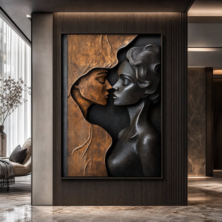 Rustic Wood Wall Sculpture For Bedroom Wall Art Design