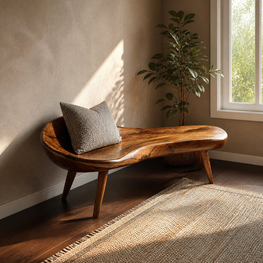 Rustic Wooden Bench Living Room Entryway